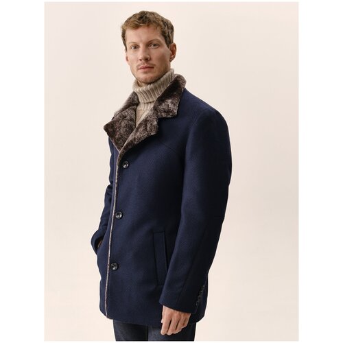 мужское пальто royal spirit, синее