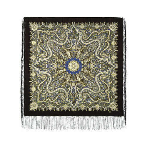 женский шерстяные шарф павловопосадская платочная мануфактура, бежевый