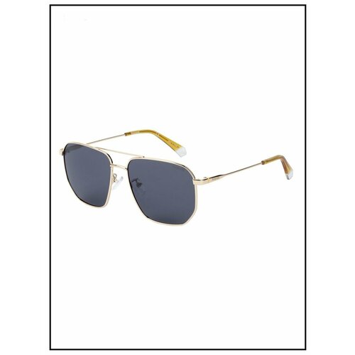 мужские солнцезащитные очки polaroid, золотые