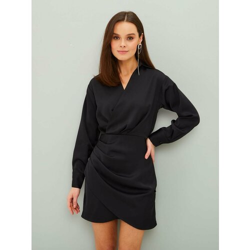 женское платье-рубашки 1985 brand, черное