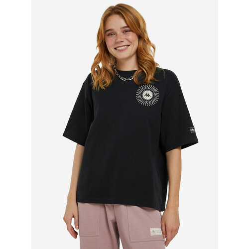 женская спортивные футболка kappa, черная