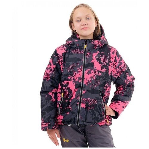спортивные куртка novatex для девочки, розовая