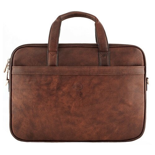 мужская кожаные сумка tony perotti, коричневая