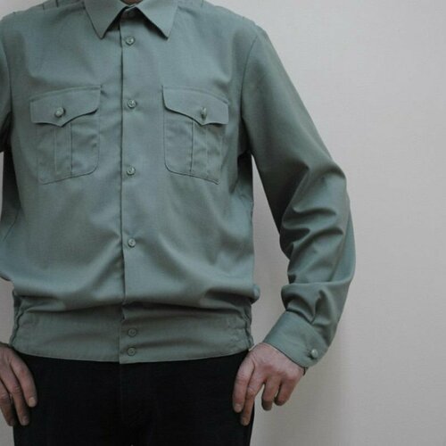 мужская свободные рубашка арм, зеленая