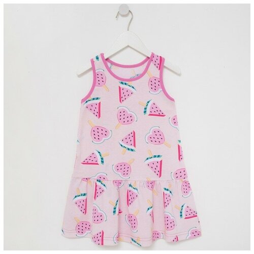 платье макси юниор текстиль для девочки, розовое