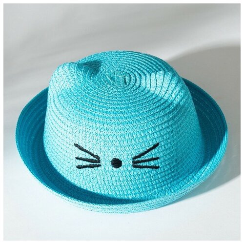 шляпа minaku для девочки, голубая