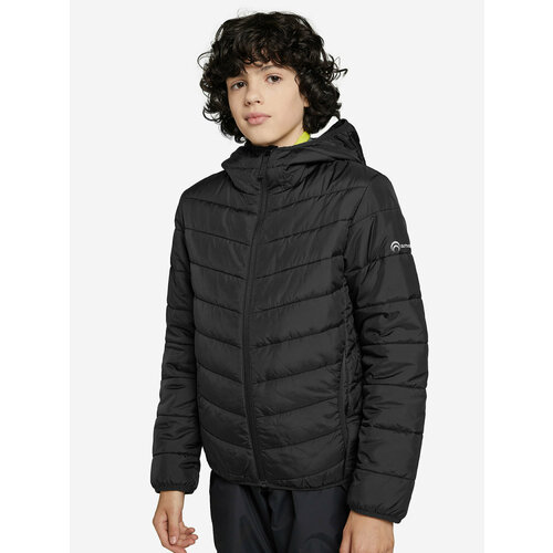 утепленные куртка outventure для мальчика, черная