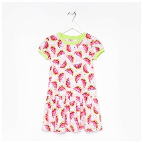 платье юниор текстиль для девочки, розовое