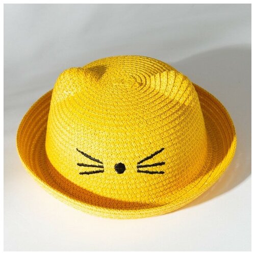 шляпа minaku для девочки, желтая