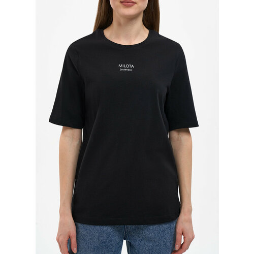 женская футболка с коротким рукавом funday, черная