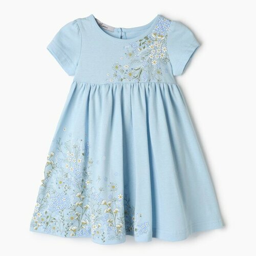 платье мини luneva для девочки, голубое