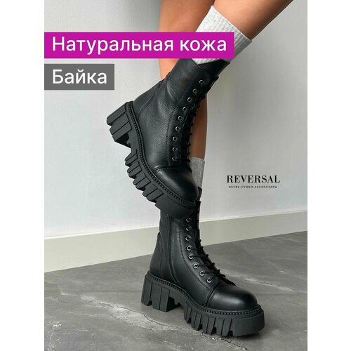 женские высокие ботинки reversal, черные