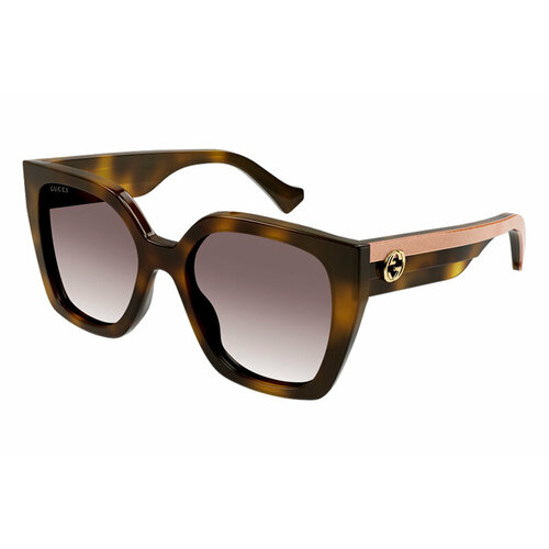 женские солнцезащитные очки gucci, коричневые
