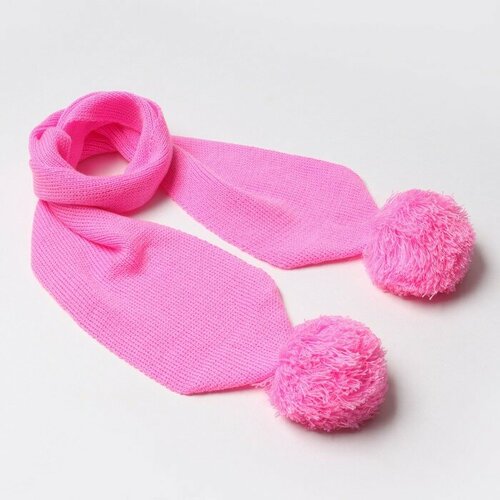 шарф мегашапка для девочки, розовый