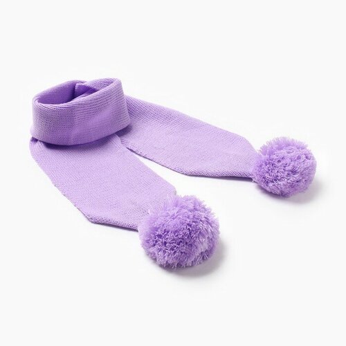 шарф мегашапка для девочки, фиолетовый