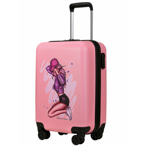 чемодан beyond time для девочки, розовый