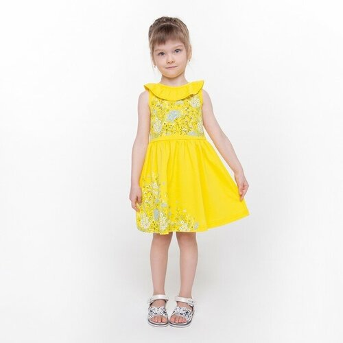 повседневные платье luneva для девочки, желтое