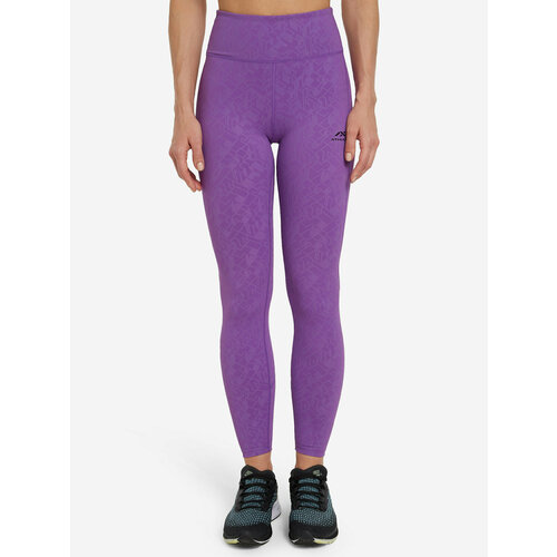 женские брюки с высокой посадкой athlex, фиолетовые