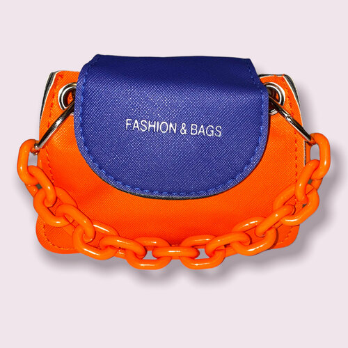женская сумка через плечо нет бренда, оранжевая