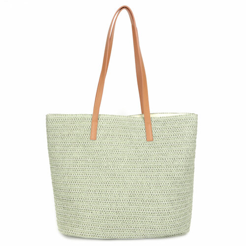 женская пляжные сумка fabretti, зеленая