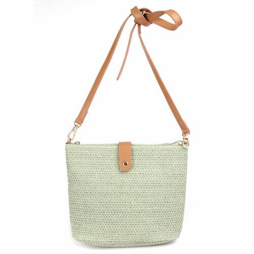 женская пляжные сумка fabretti, зеленая