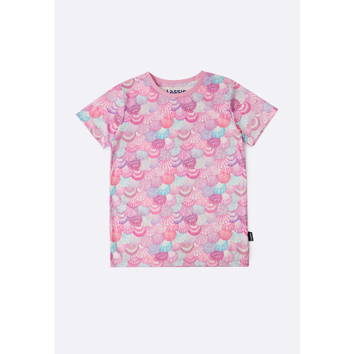 футболка с принтом lassie by reima для девочки, розовая