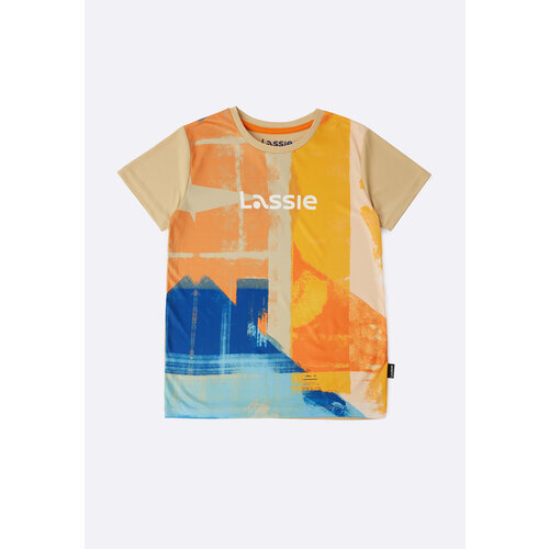 футболка с принтом lassie by reima для мальчика, бежевая