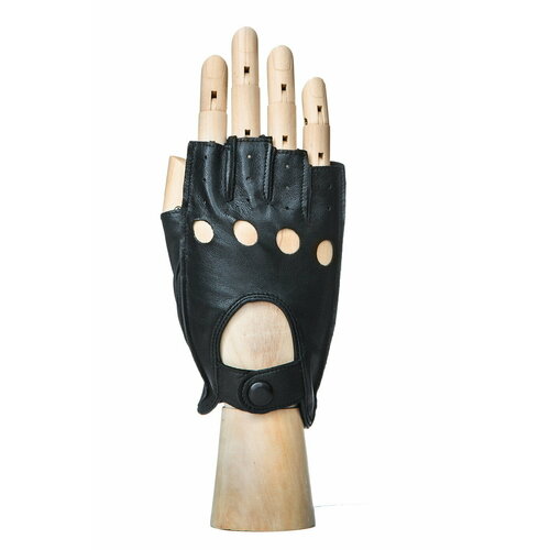 женские кожаные перчатки montego, черные