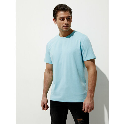 мужская футболка с коротким рукавом omsa, синяя