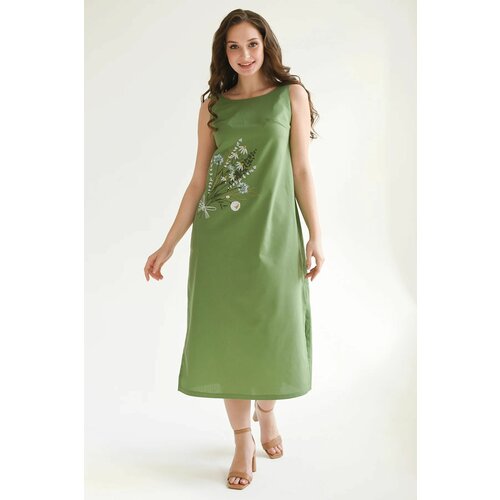 женский сарафан макси fashion freedom, зеленый