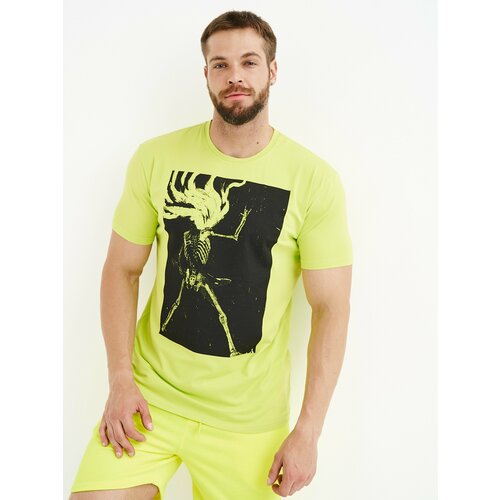 мужская футболка с коротким рукавом vosq, желтая