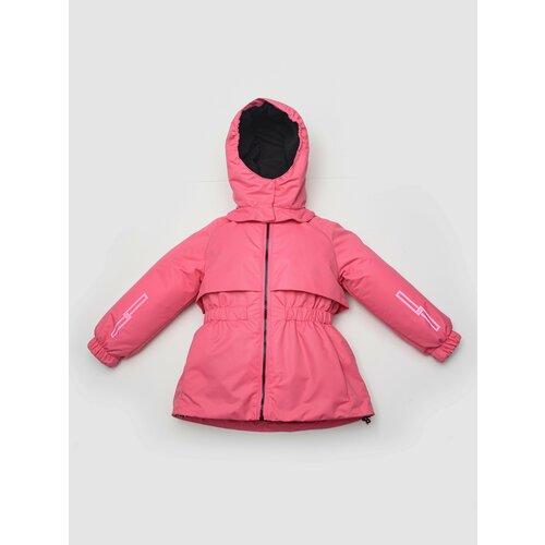 куртка удлиненные artel для девочки, розовая