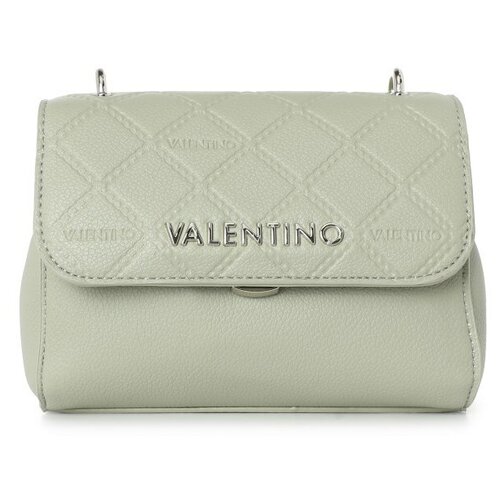 женская кожаные сумка valentino, зеленая