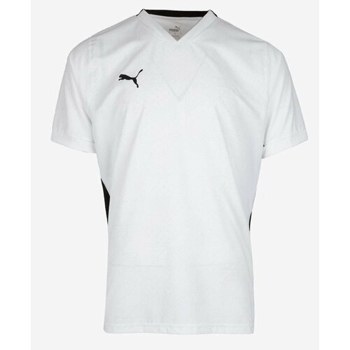 мужская футболка с v-образным вырезом puma, белая