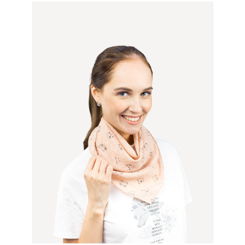женский шарф leray, розовый