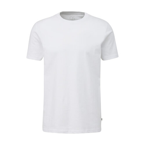 мужская футболка с круглым вырезом q/s by s.oliver, белая