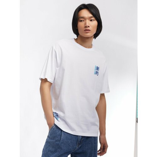 мужская футболка с коротким рукавом zolla, белая