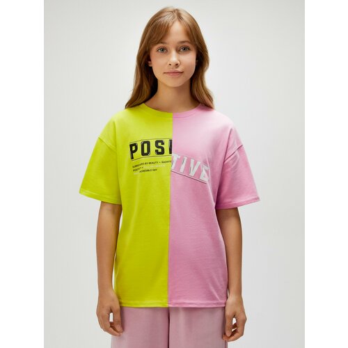 футболка acoola для девочки, разноцветная