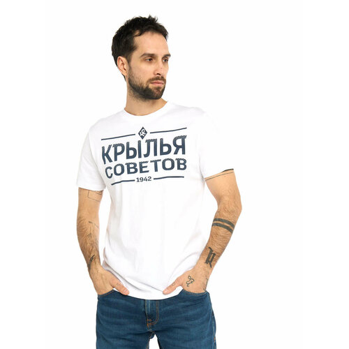 мужская футболка с круглым вырезом atributika & club, белая
