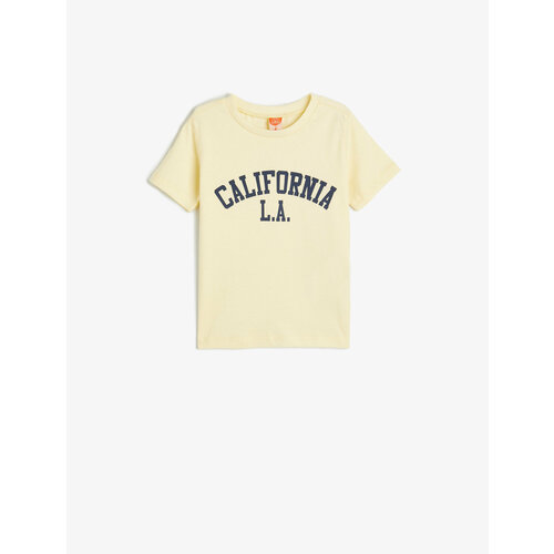 футболка koton для мальчика, желтая