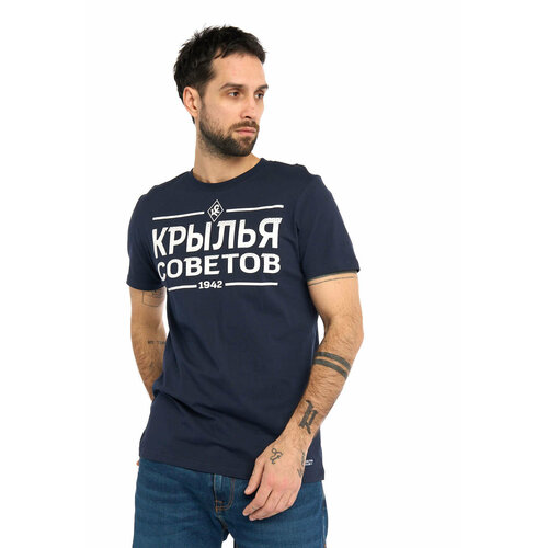 мужская футболка с круглым вырезом atributika & club, синяя