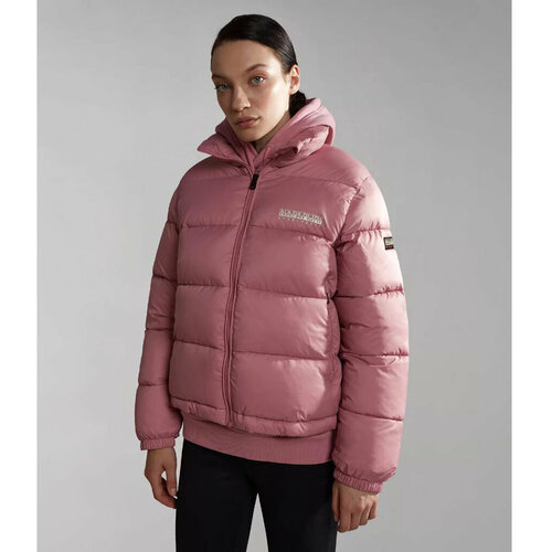 женская куртка napapijri, розовая