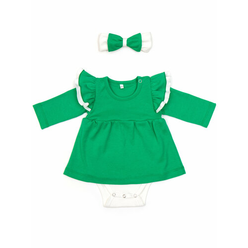 платье макси dream royal для девочки, зеленое