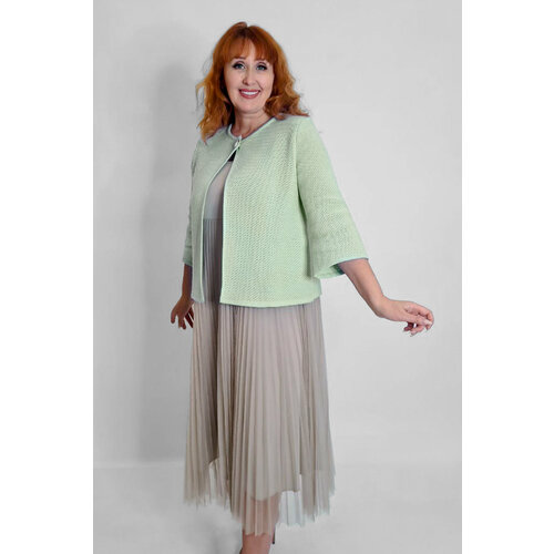 женский классические пиджак текстильная мануфактура, зеленый