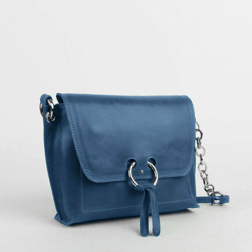 женская кожаные сумка rhino bags, голубая