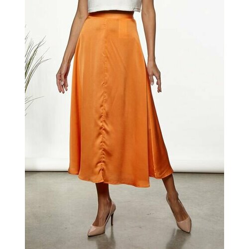женская юбка vero moda, оранжевая
