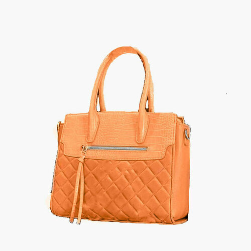 женская кожаные сумка david jones, оранжевая