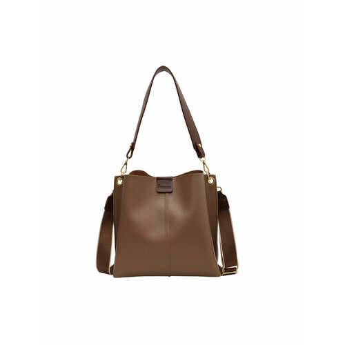 женская сумка-шоперы mod, коричневая
