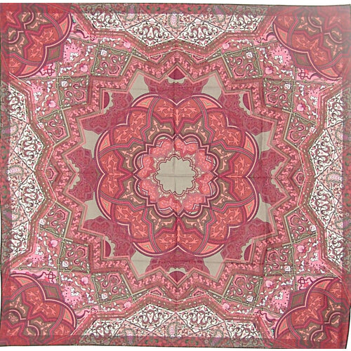 женский шарф павловопосадская платочная мануфактура, фиолетовый