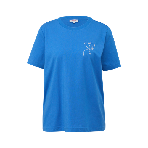 женская футболка s.oliver, синяя